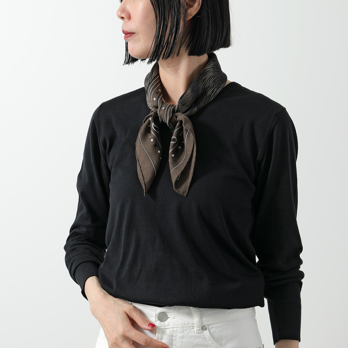 楽天市場】HERMES エルメス スカーフ CARRE カレH 65×65 284135T