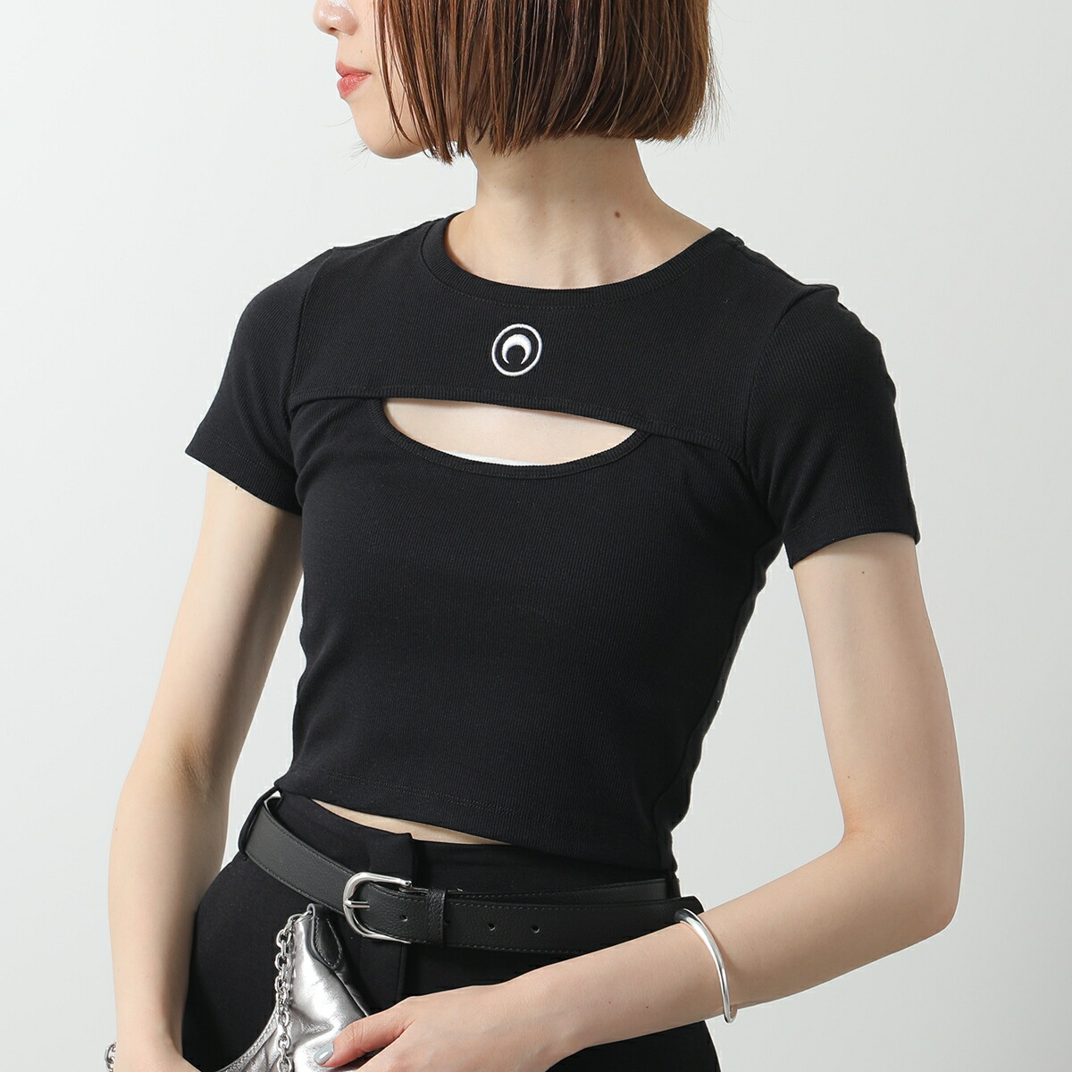 楽天市場】Marine Serre マリーン セル 半袖 Tシャツ MOON LOGO RIBBED