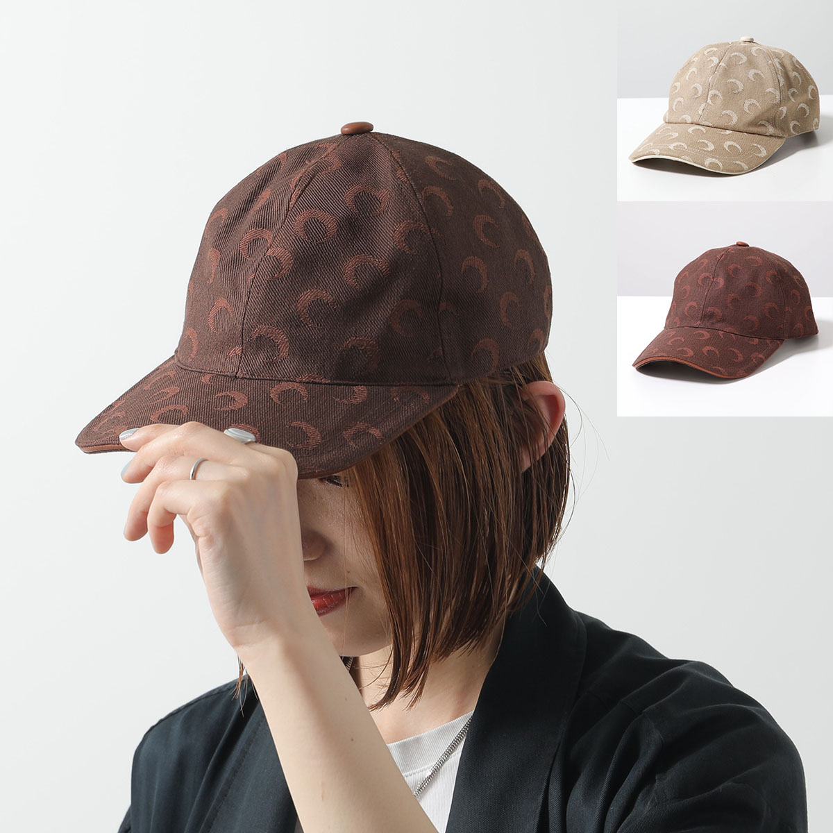 楽天市場】Marine Serre マリーン セル ベースボールキャップ Moon