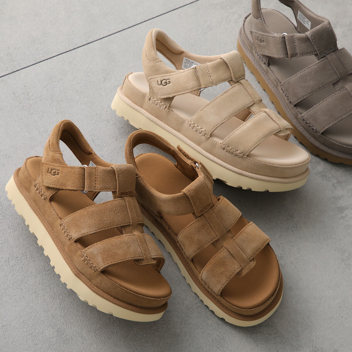 楽天市場】UGG アグ サンダル W GOLDENSTAR STRAP 1137890 レディース