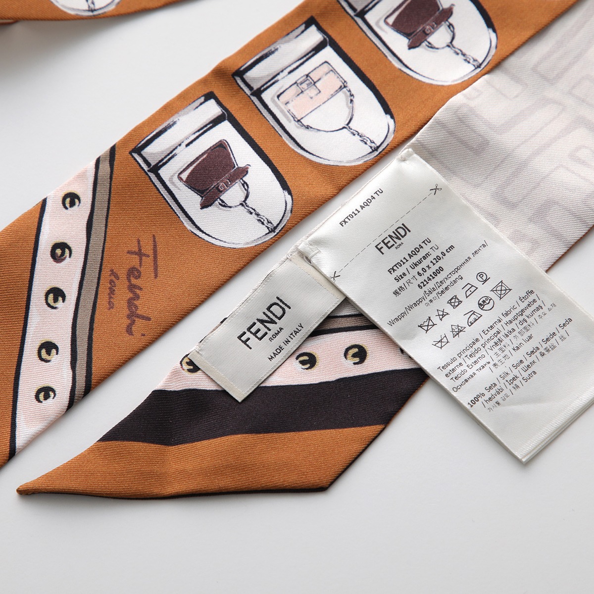 楽天市場】FENDI フェンディ スカーフ FXT011 AQD4 レディース