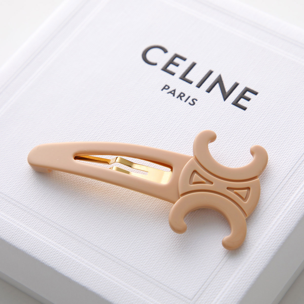 楽天市場】CELINE セリーヌ ヘアクリップ Large Snap Hair Clip ラージ