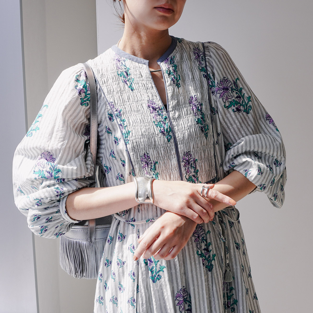 楽天市場】ne Quittez pas ヌキテパ ワンピース Cotton Jacquard Lily