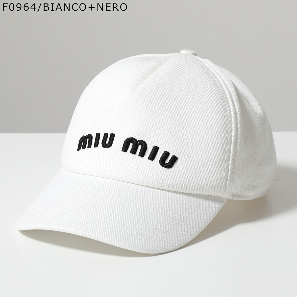 楽天市場】MIUMIU ミュウミュウ ベースボールキャップ 5HC179 2DXI
