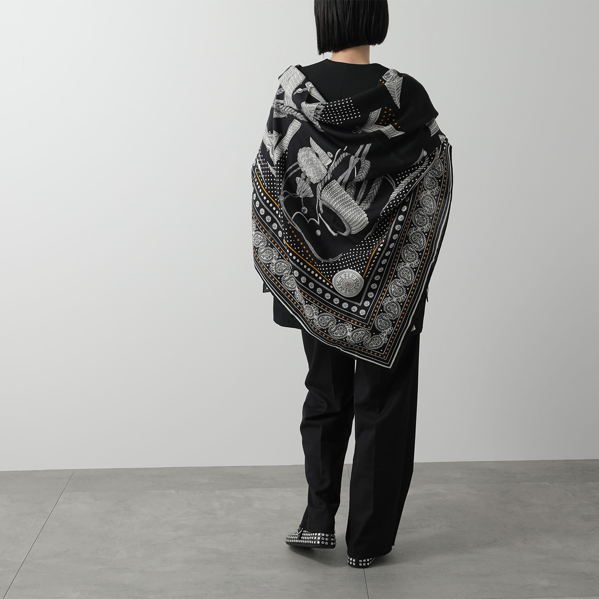 楽天市場】HERMES エルメス スカーフ カシシル 140×140 カレ ジェアン