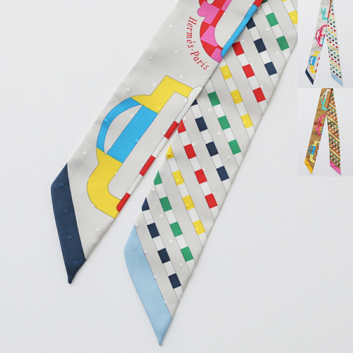 楽天市場】HERMES エルメス ツイリー スカーフ TWILLY 063351S