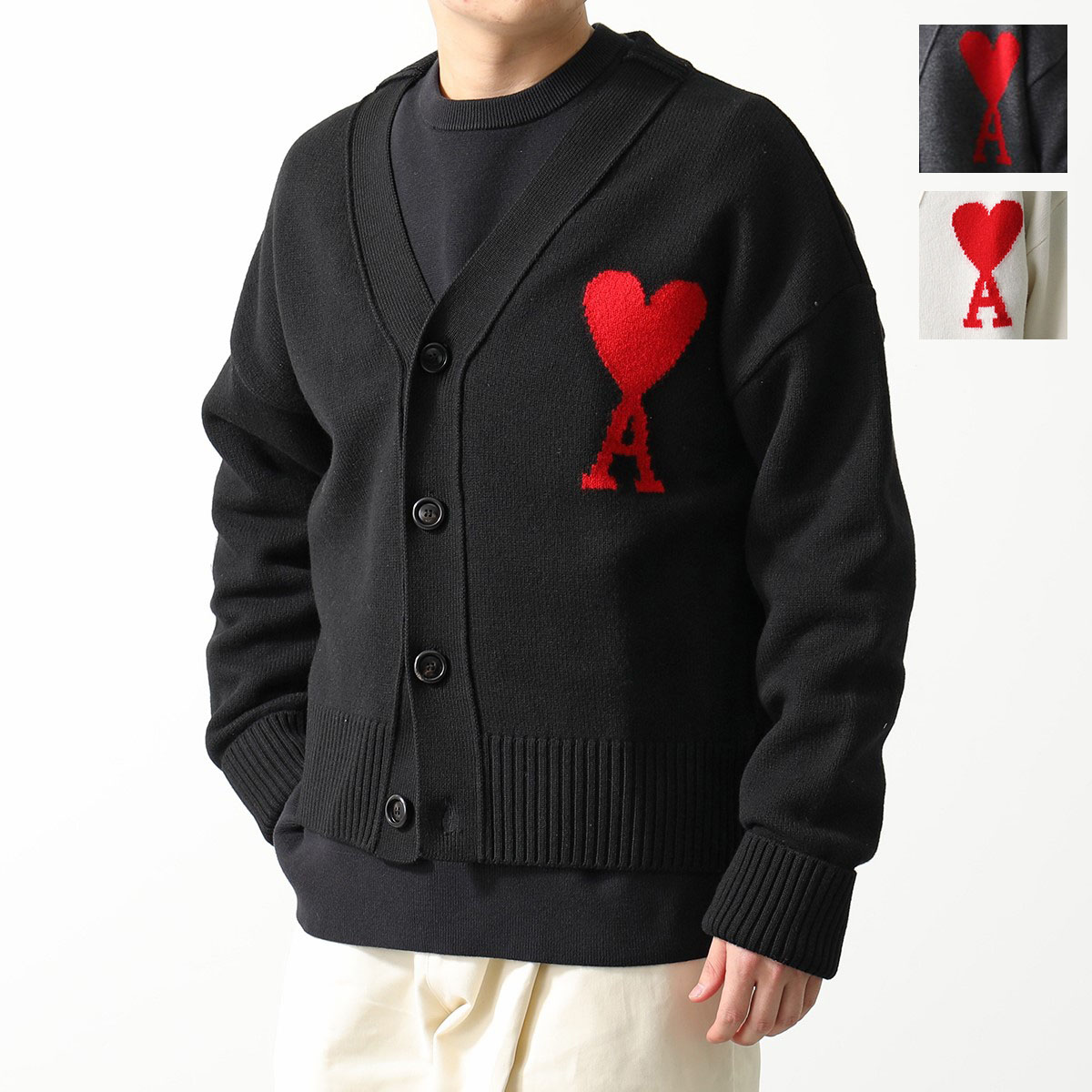 楽天市場】ami paris アミパリス カーディガン UKC002.018 メンズ