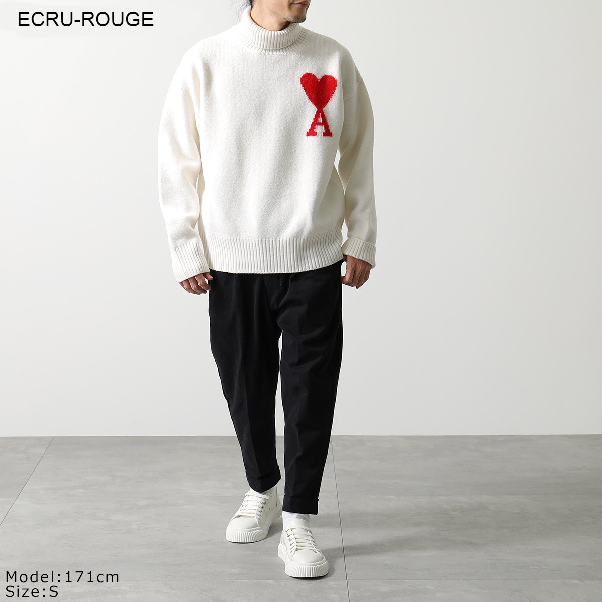 楽天市場】ami paris アミパリス セーター BFUKS402 018 メンズ