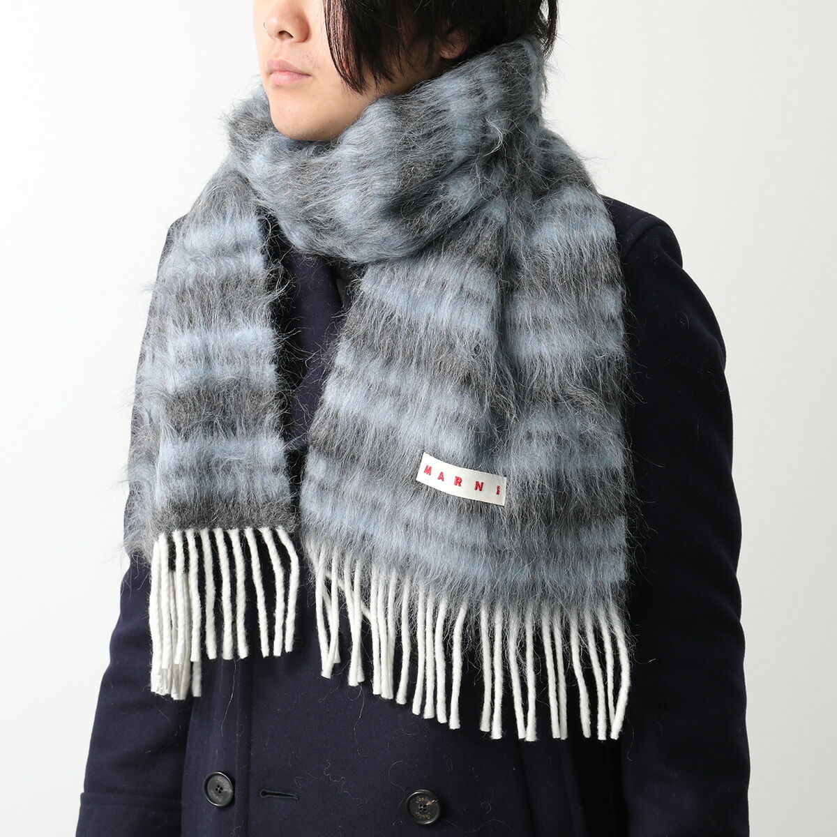 楽天市場】MARNI マルニ マフラー SCZC0070Y0 UAW040 メンズ ロゴ