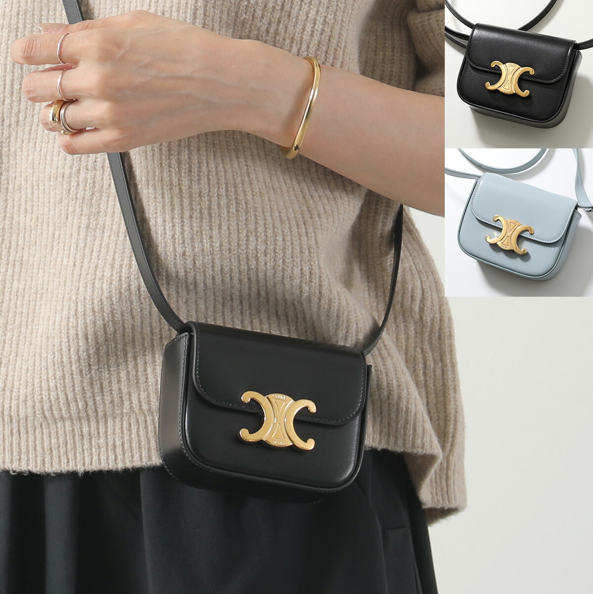楽天市場】CELINE セリーヌ ショルダーバッグ Mini Claude ミニ