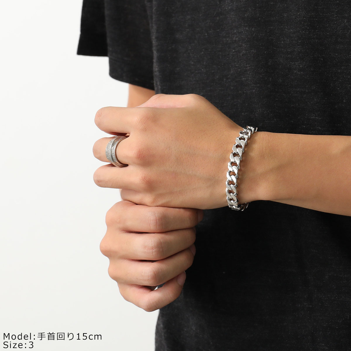 k*c様 ほぼ新品 バレンチノ メンズカフ バングル ブレスレット マット