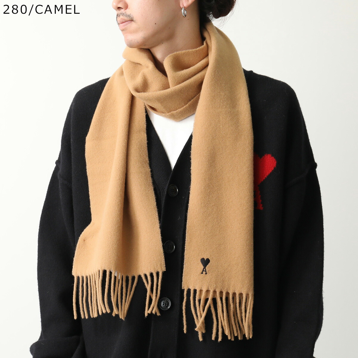 楽天市場】ami paris アミパリス マフラー Ami De Coeur USF677 334