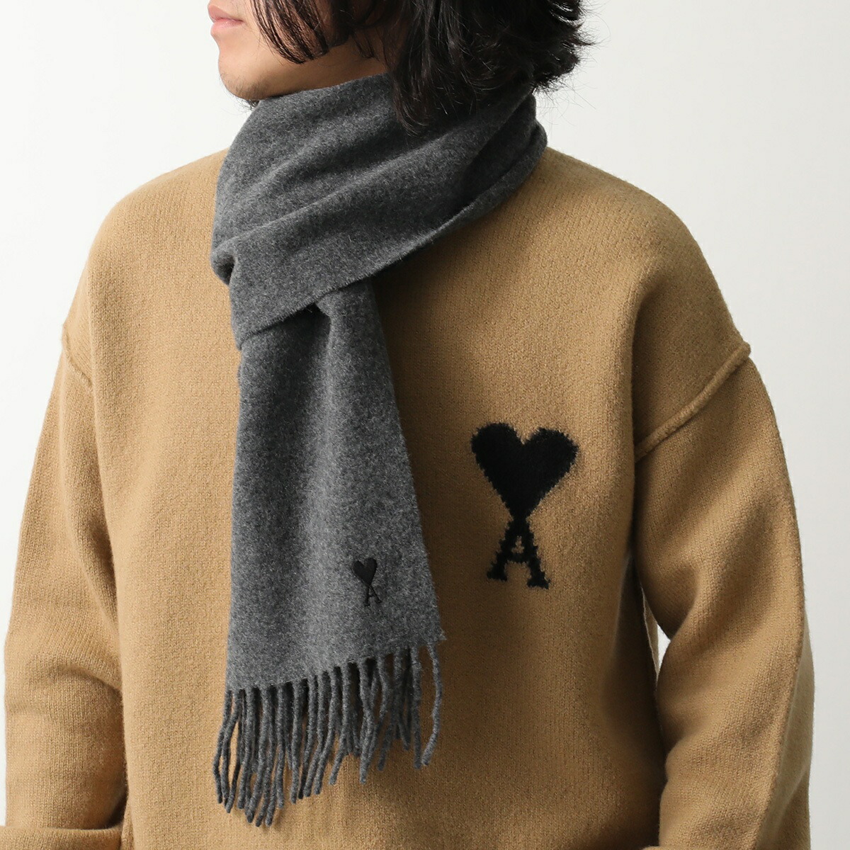 楽天市場】ami paris アミパリス マフラー Ami De Coeur USF677 334