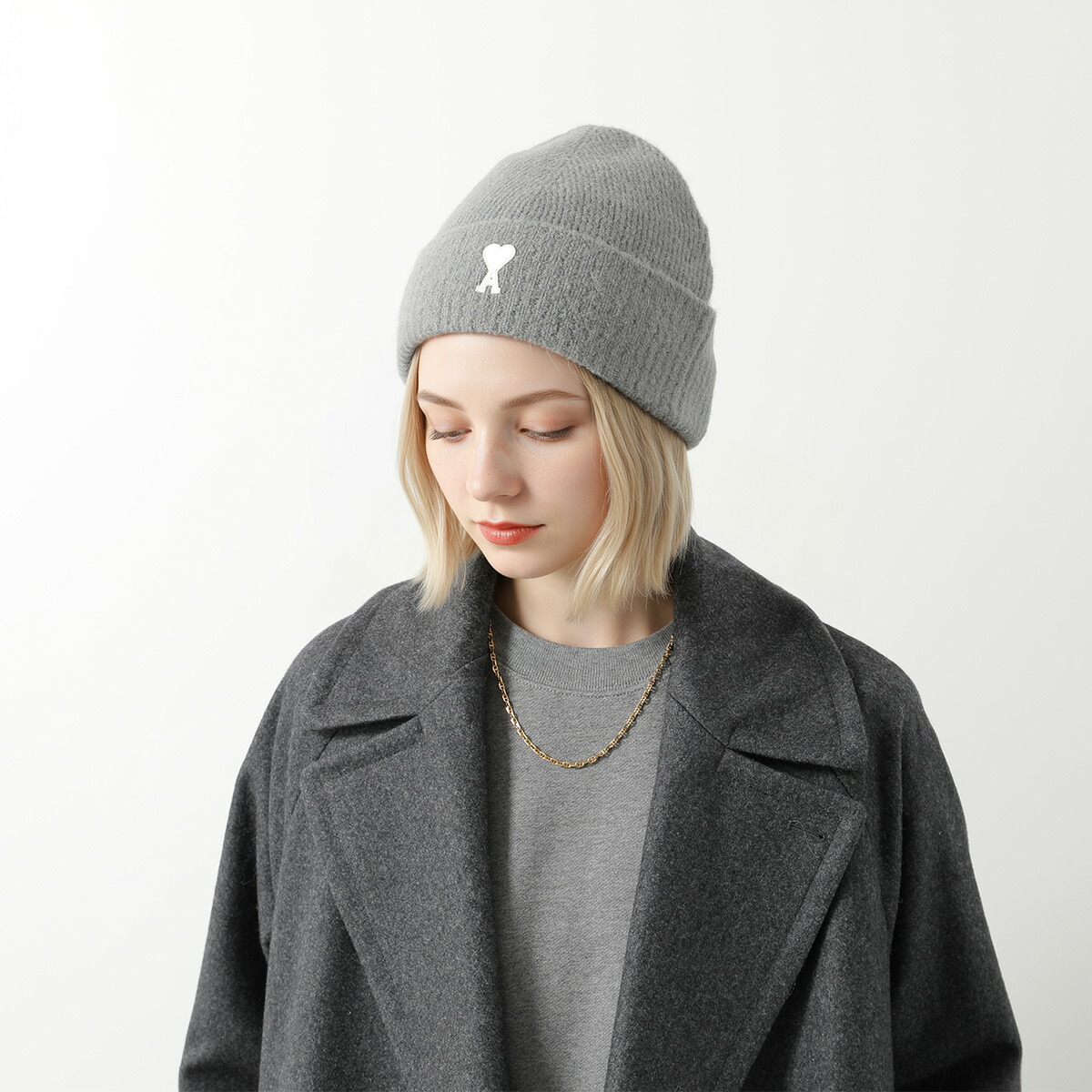 楽天市場】ami paris アミパリス ニット帽 UBO005.KN0135 レディース