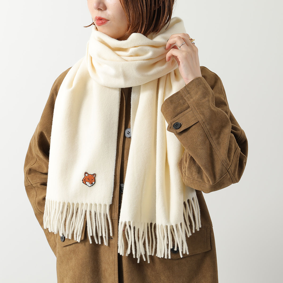 楽天市場】MAISON KITSUNE メゾンキツネ マフラー PM06201WB0044