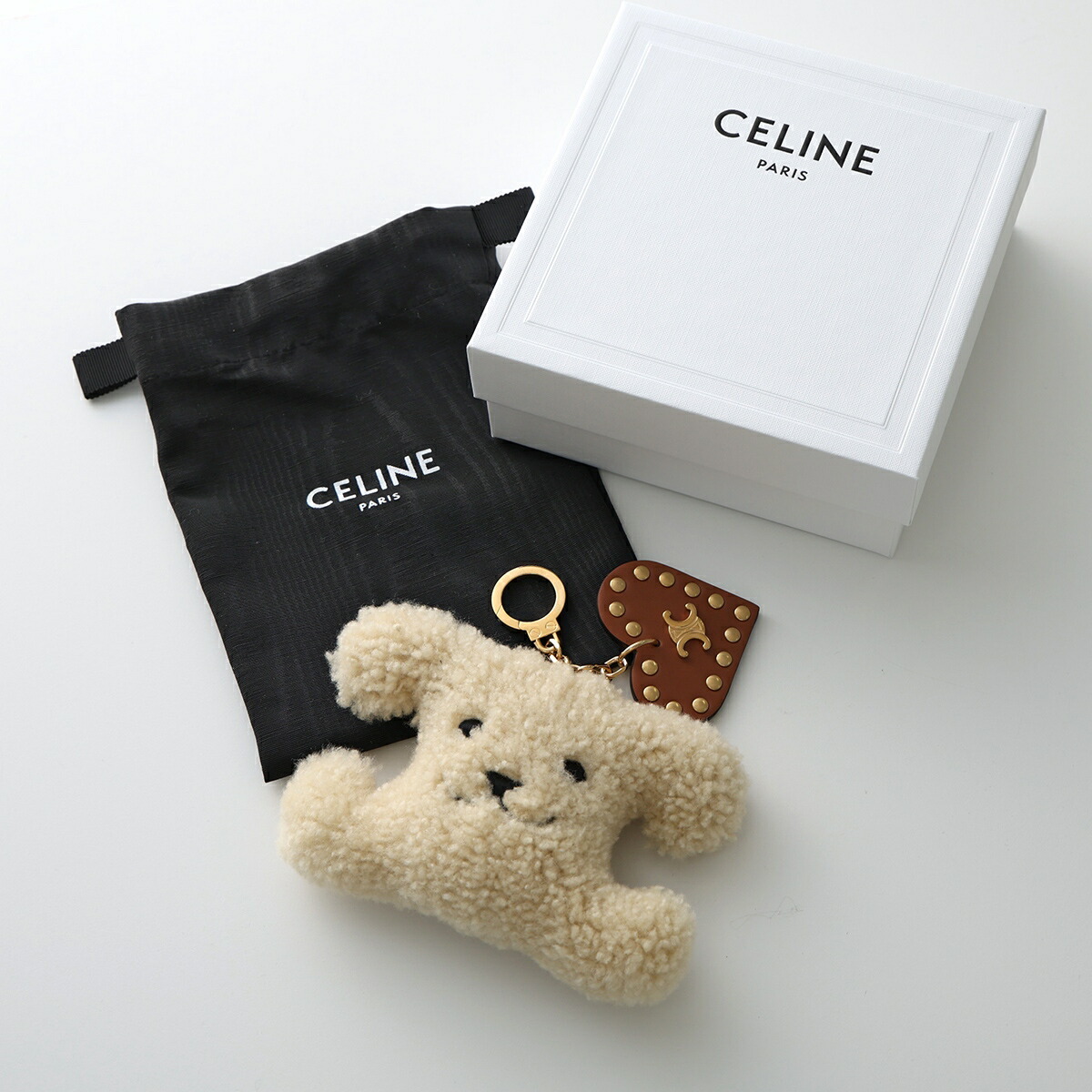 楽天市場】CELINE セリーヌ バッグチャーム TRIOMPHE PON PON