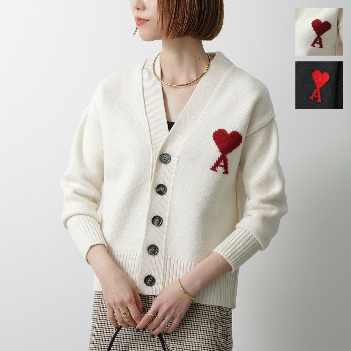 楽天市場】ami paris アミパリス カーディガン Ami De Coeur Cardigan
