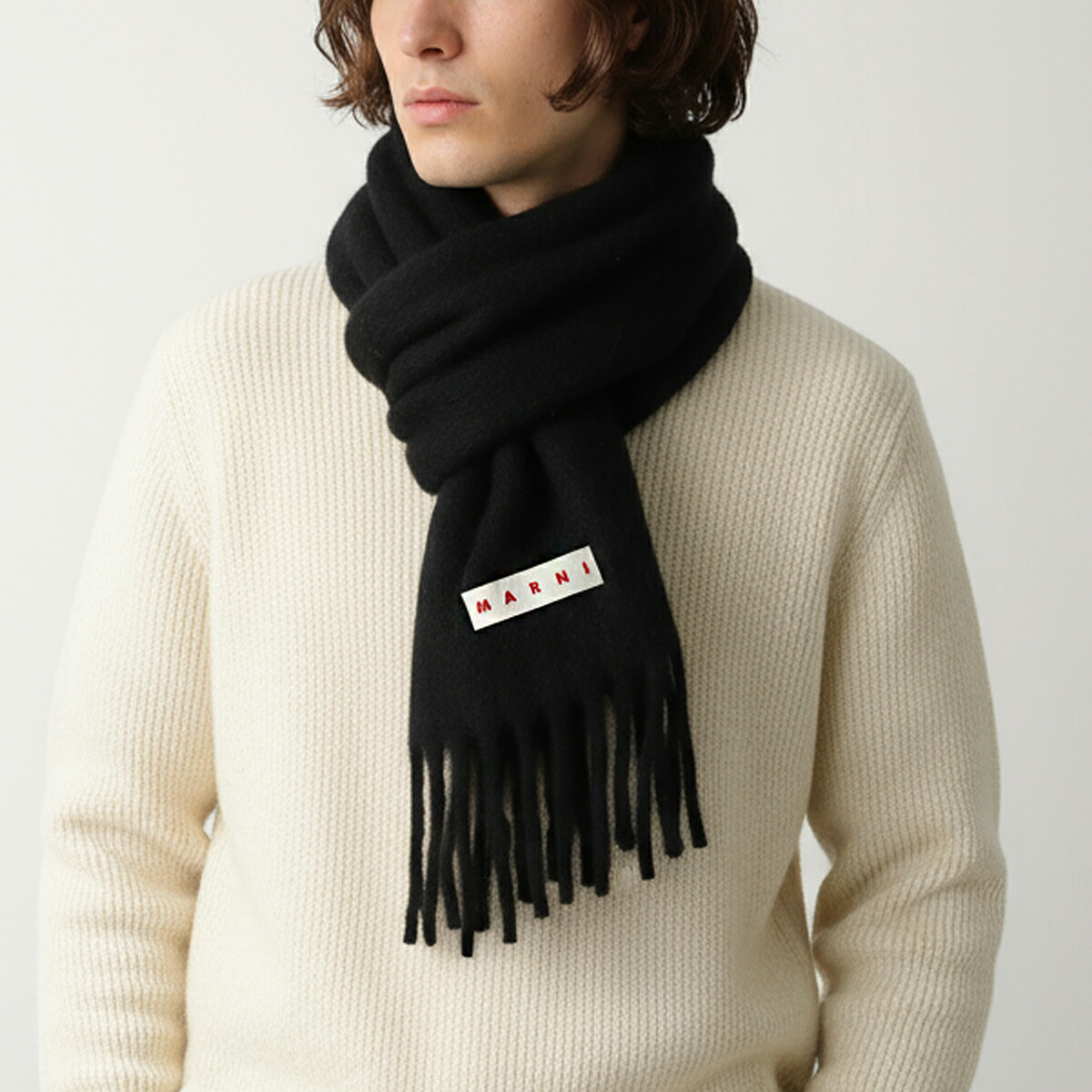 楽天市場】MARNI マルニ マフラー SCZC0082Y0 UTW918 メンズ フリンジ
