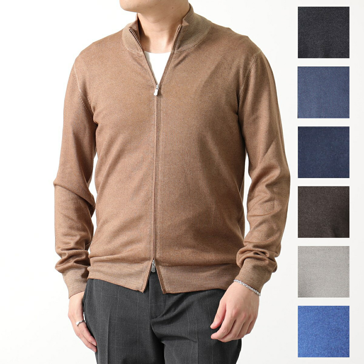 楽天市場】GRAN SASSO グランサッソ ジップアップニット VINTAGE 55144