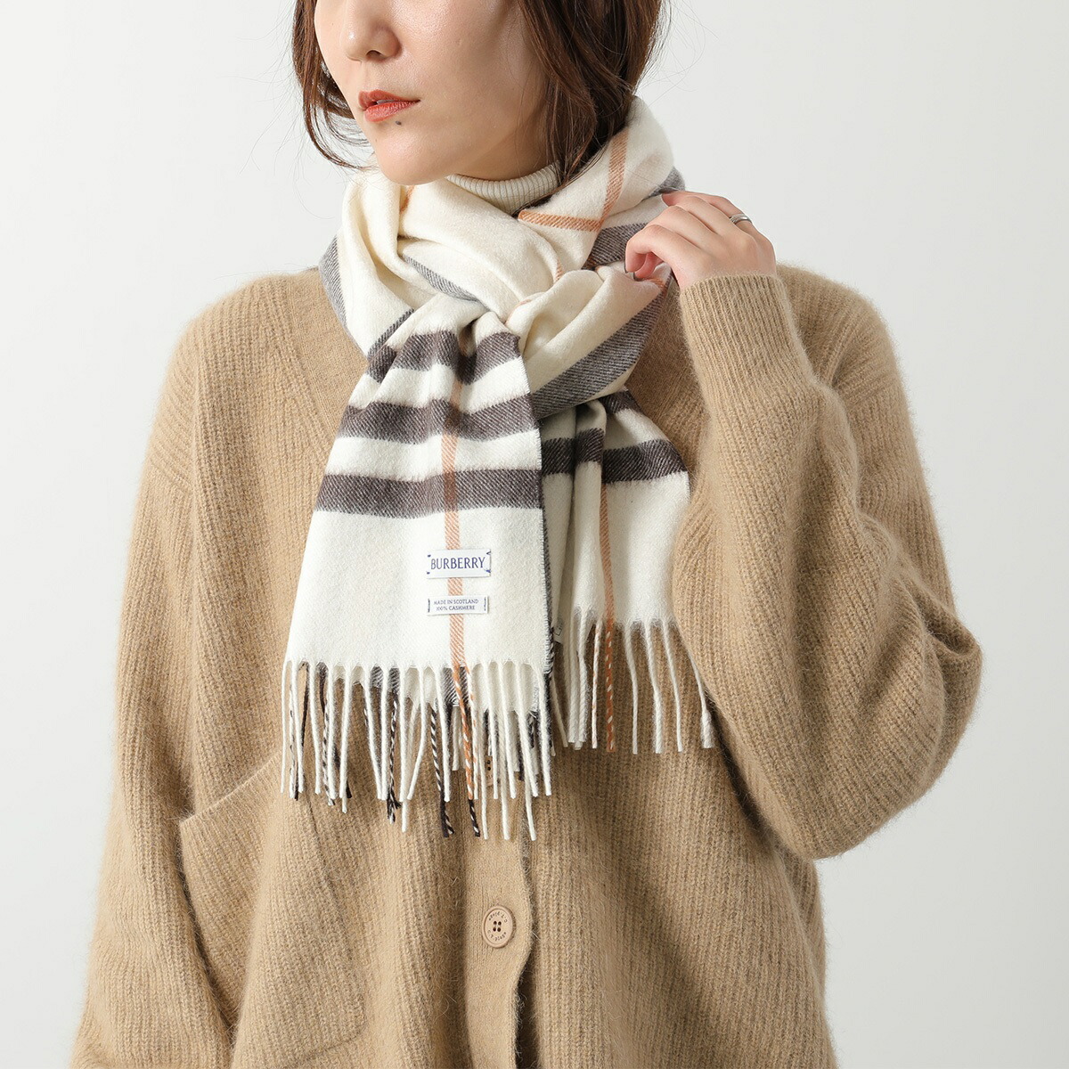 楽天市場】BURBERRY バーバリー マフラー MU GIANT CHK CS SC 8091005