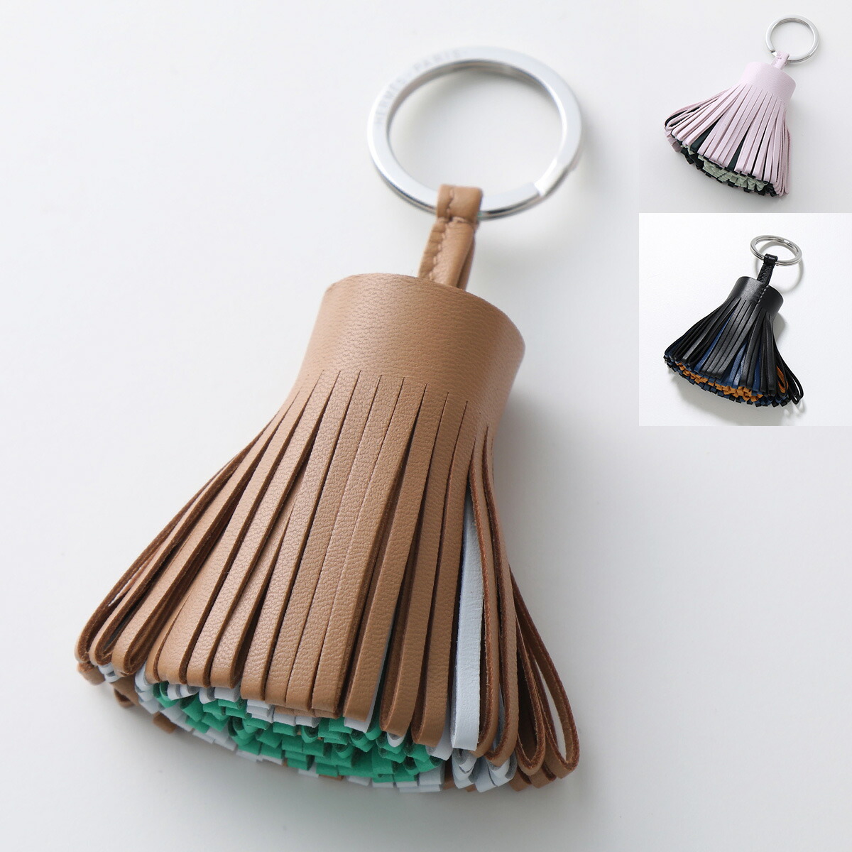 楽天市場】HERMES エルメス キーリング カルメントリコロール