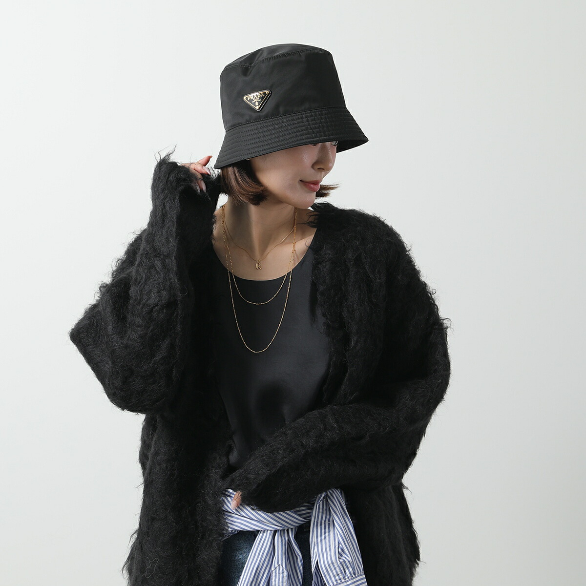 楽天市場】PRADA プラダ バケットハット レディース 1HC137 2DMI