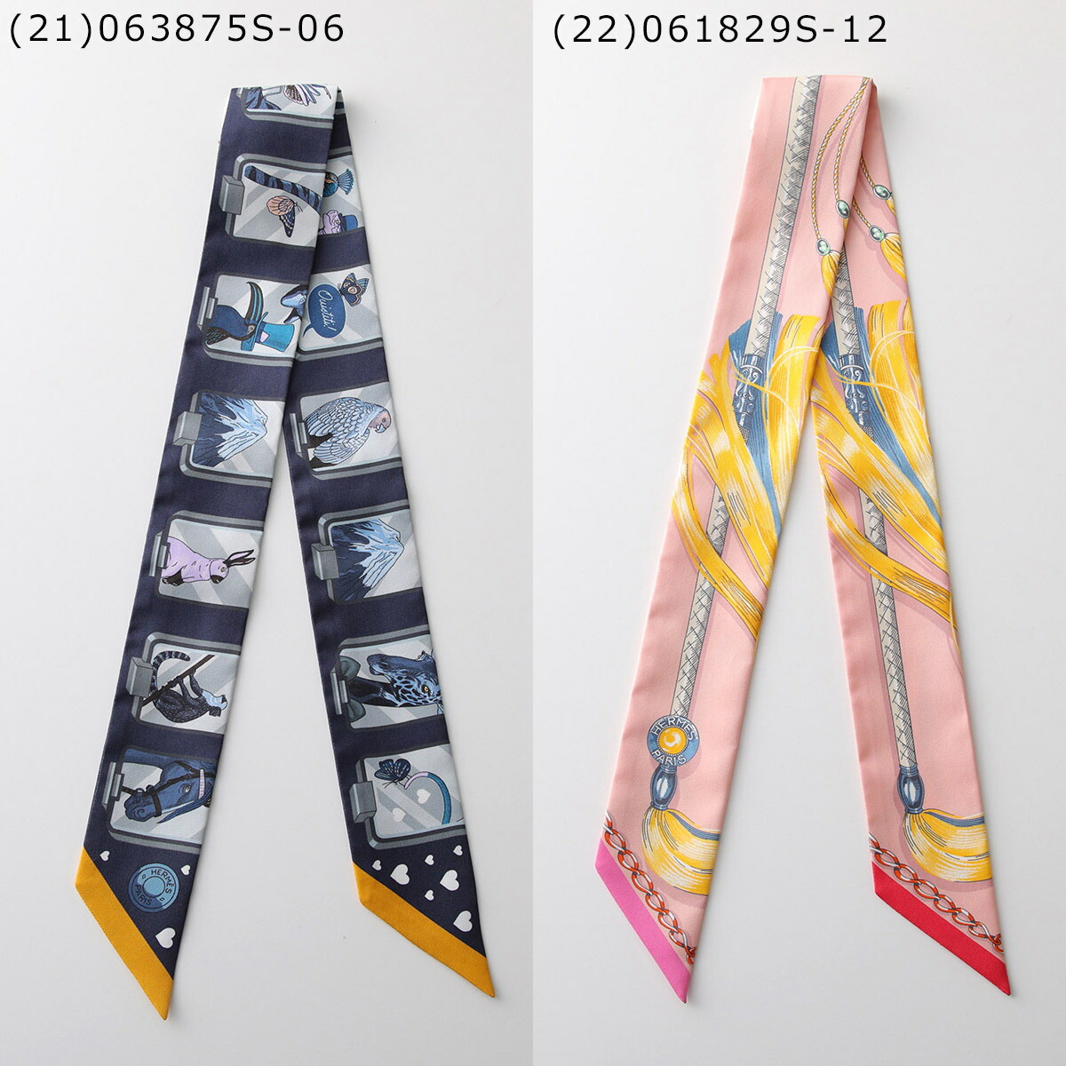 楽天市場】HERMES エルメス ツイリー スカーフ TWILLY レディース