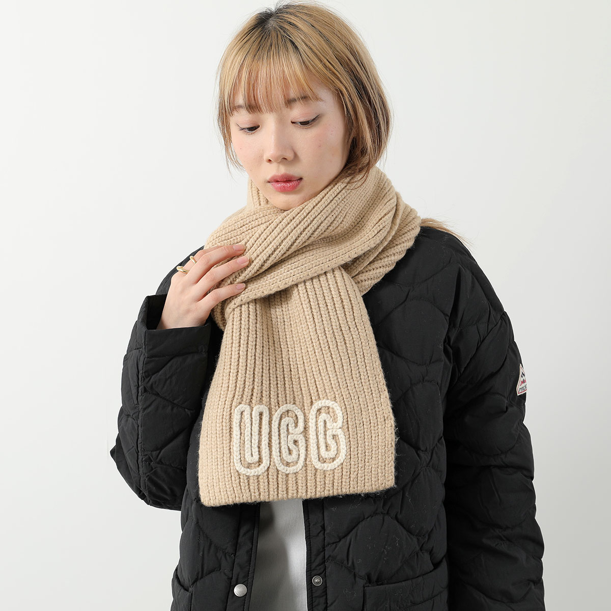 楽天市場】UGG アグ マフラー W CHUNKY CRAFTED RIB SCARF 102787