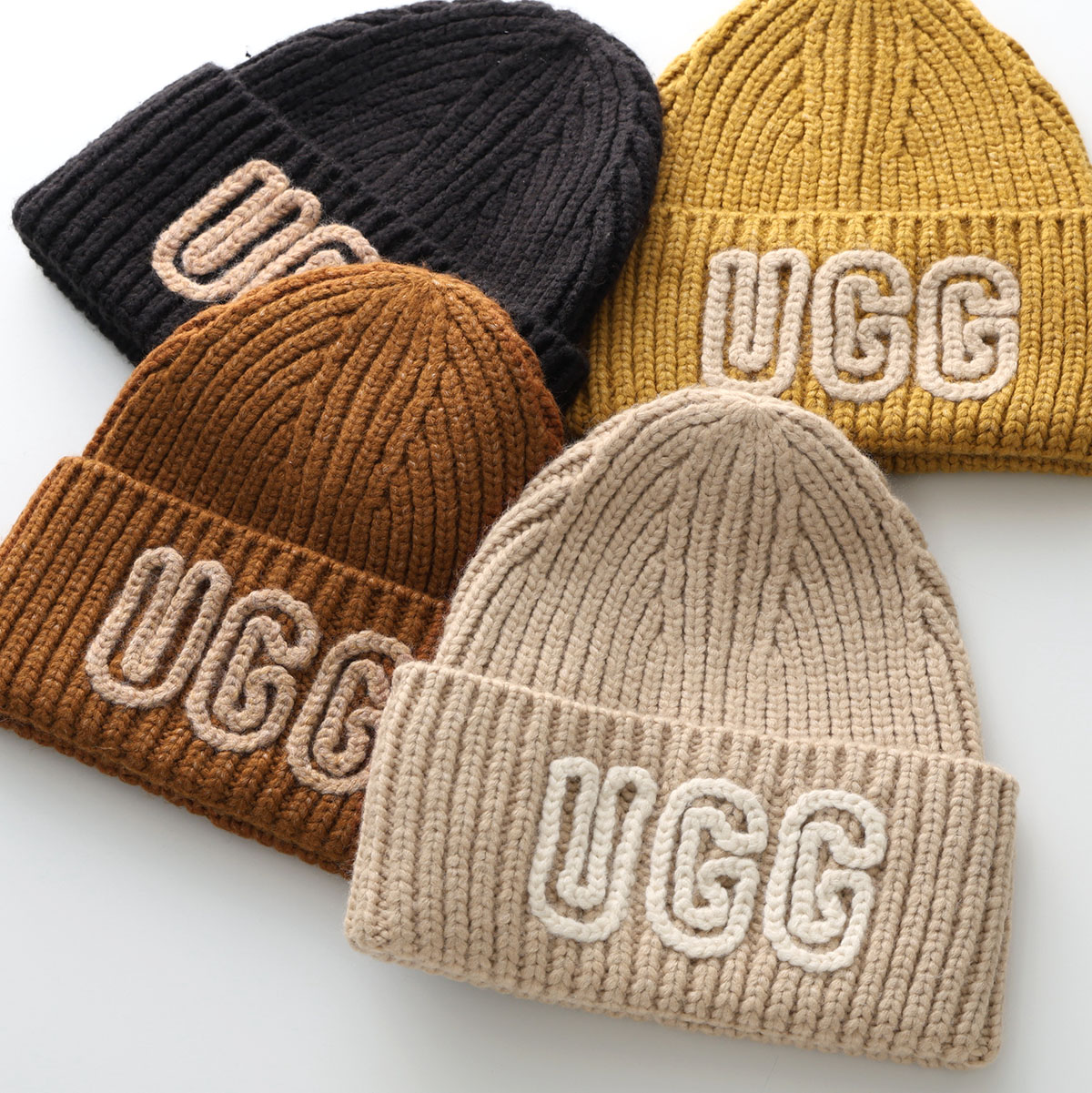 楽天市場】UGG アグ ニット帽 W CHUNKY CRAFTED RIB BEANIE 102345