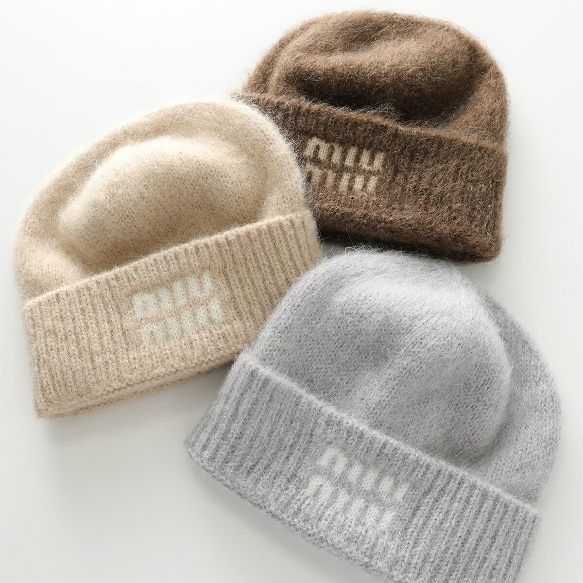 楽天市場】MIUMIU ミュウミュウ ニット帽 5HC378 2CQD レディース