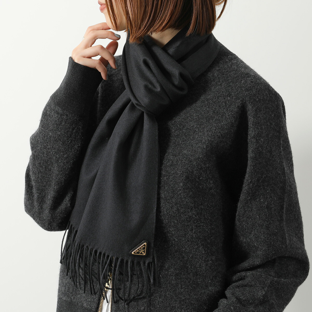 楽天市場】PRADA プラダ マフラー 1FS065 2COP レディース メンズ