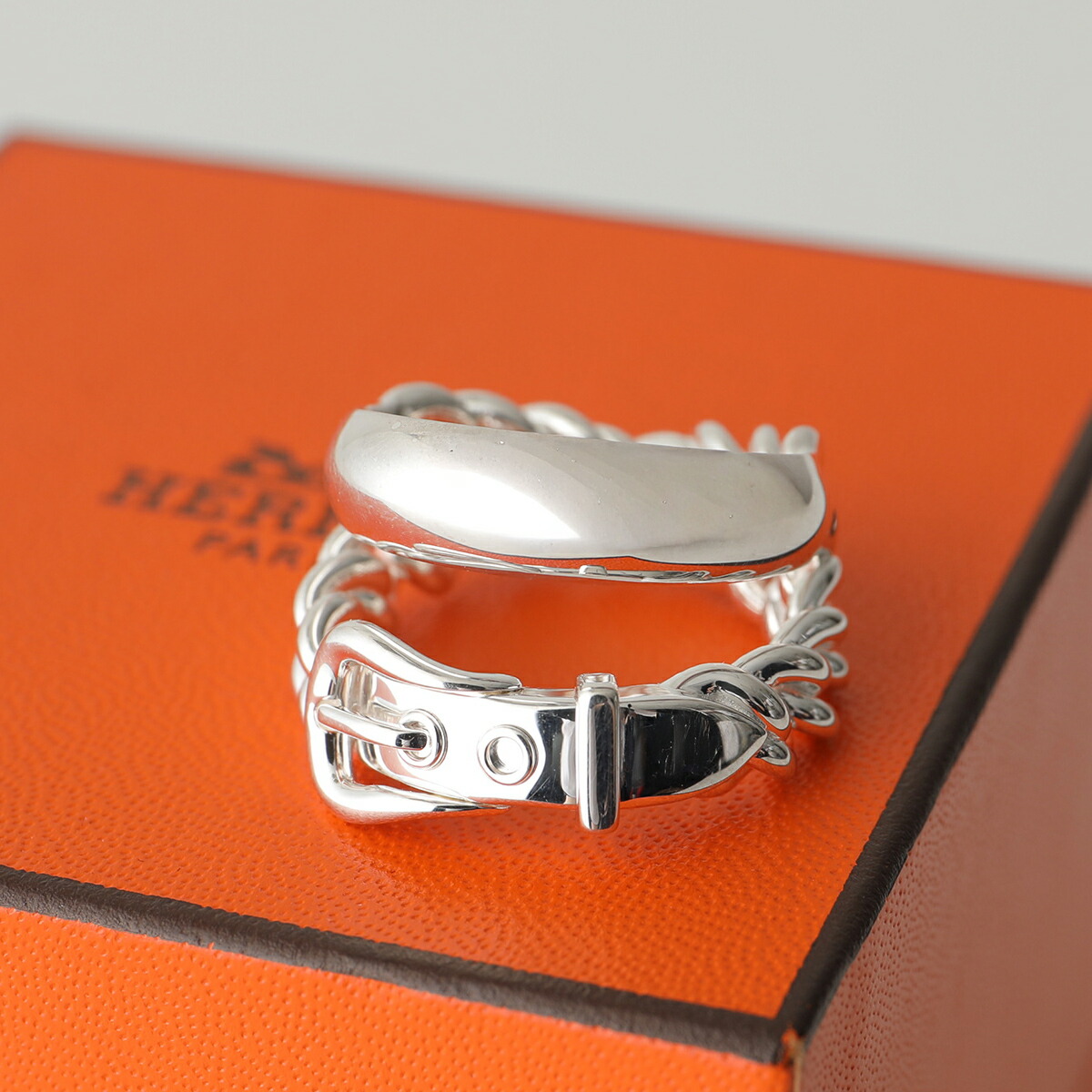 楽天市場】HERMES エルメス リング ブックル セリエ アンフレキシブル