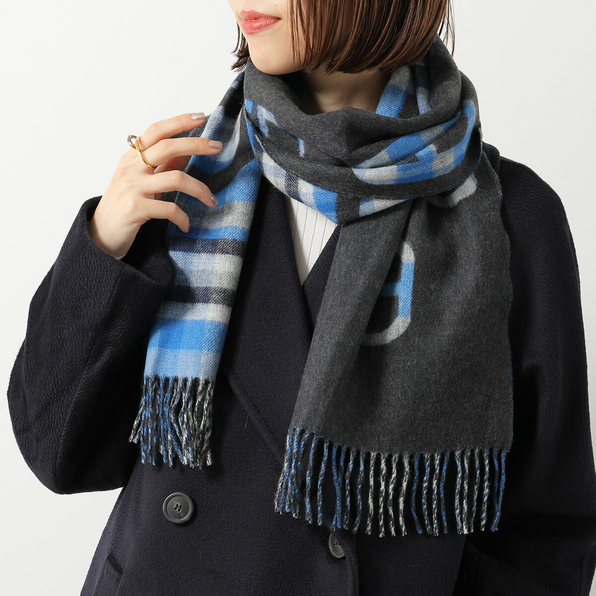 楽天市場】HERMES エルメス マフラー 150×25 タータン・マイヨン