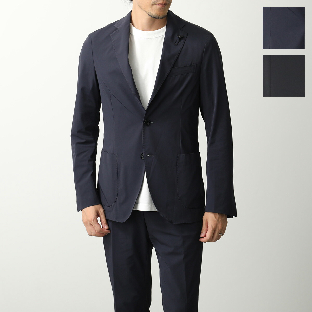 極上シルク混 LARDINI ノルディック ブートニエール アンコン