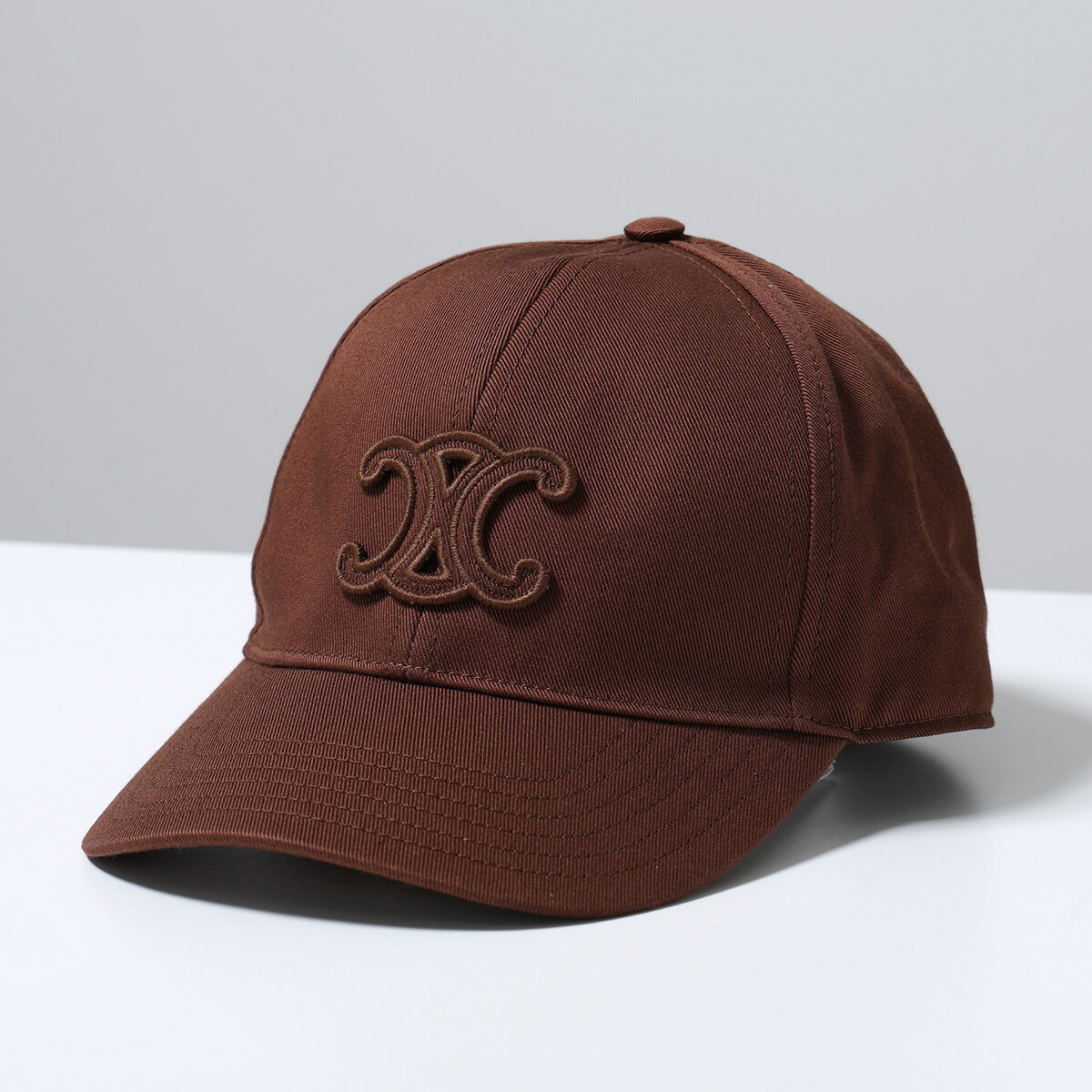 CELINE トリオンフ ブラウンロゴ刺繍 キャップ Sサイズ 楽天市場