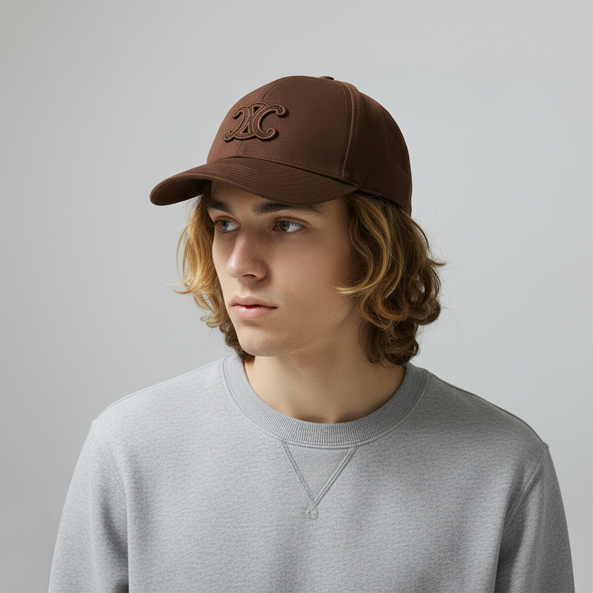 CELINE トリオンフ ブラウンロゴ刺繍 キャップ Sサイズ 楽天市場