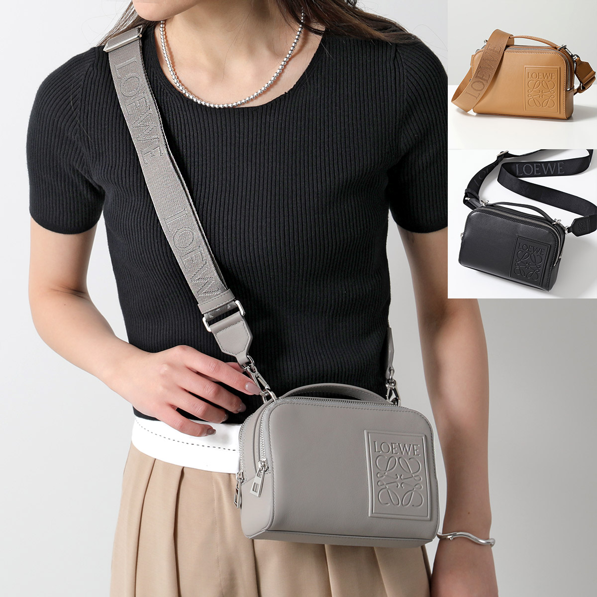 楽天市場】LOEWE ロエベ ショルダーバッグ MINI CAMERA CROSSBODY ミニ