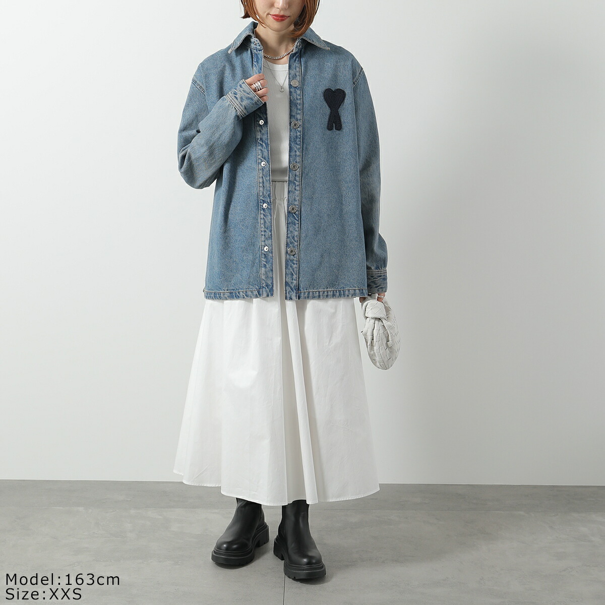 楽天市場】ami paris アミパリス デニム シャツ Ami de Coeur HJK275