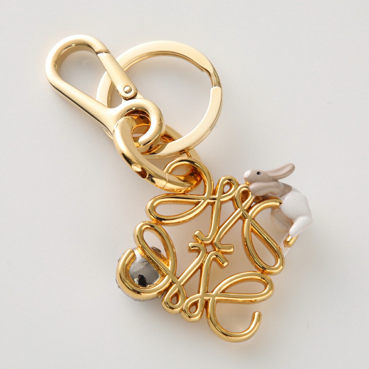 楽天市場】LOEWE ロエベ キーリング ANAGRAM CHARM BUNNY アナグラム