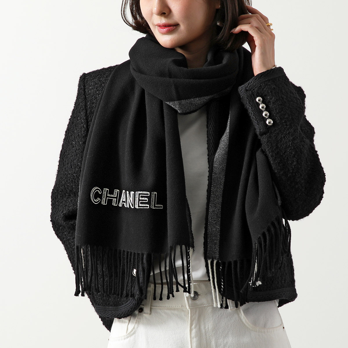 楽天市場】CHANEL シャネル マフラー AAB207 B21171 レディース ウール