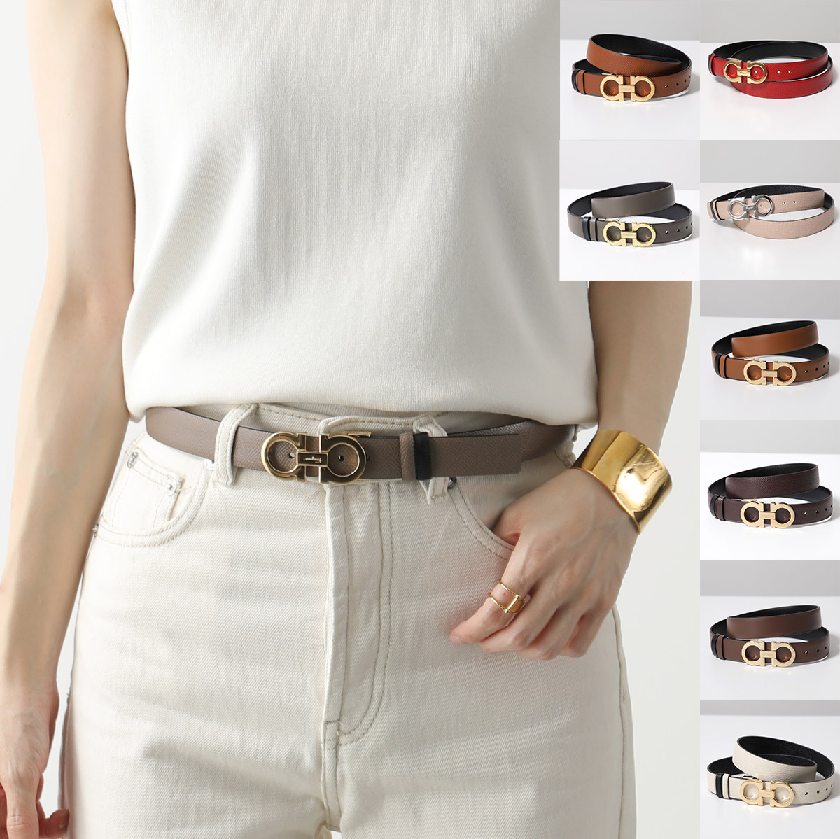 楽天市場】FERRAGAMO フェラガモ ベルト 23 A565 715198 786256