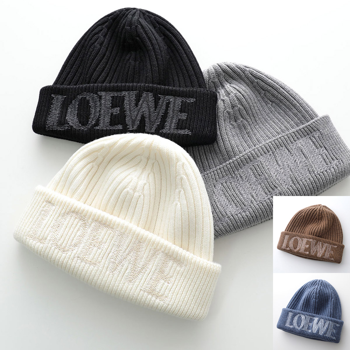 楽天市場】LOEWE ロエベ ニット帽 F540257X23 レディース ロゴ刺繍