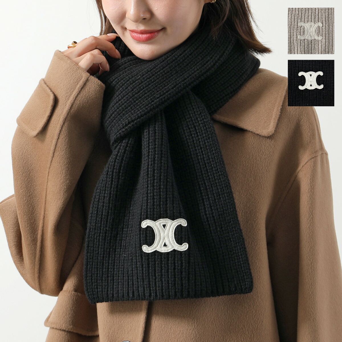 楽天市場】CELINE セリーヌ スカーフ 2AZ0A384D.01EM 2AZ0A384D.38NO