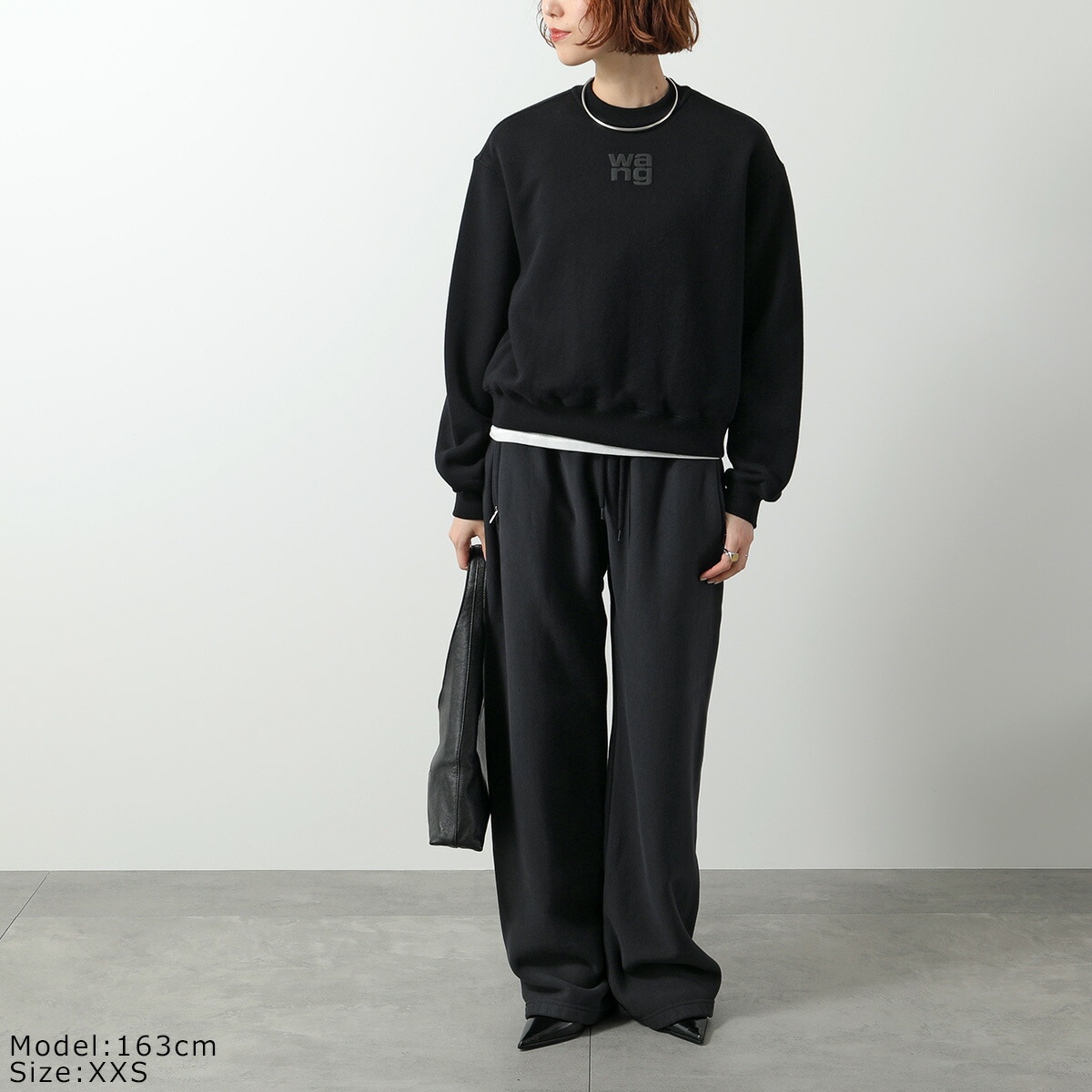 ras Alexander Wang ブラック クルーネック スウェット alexanderwang