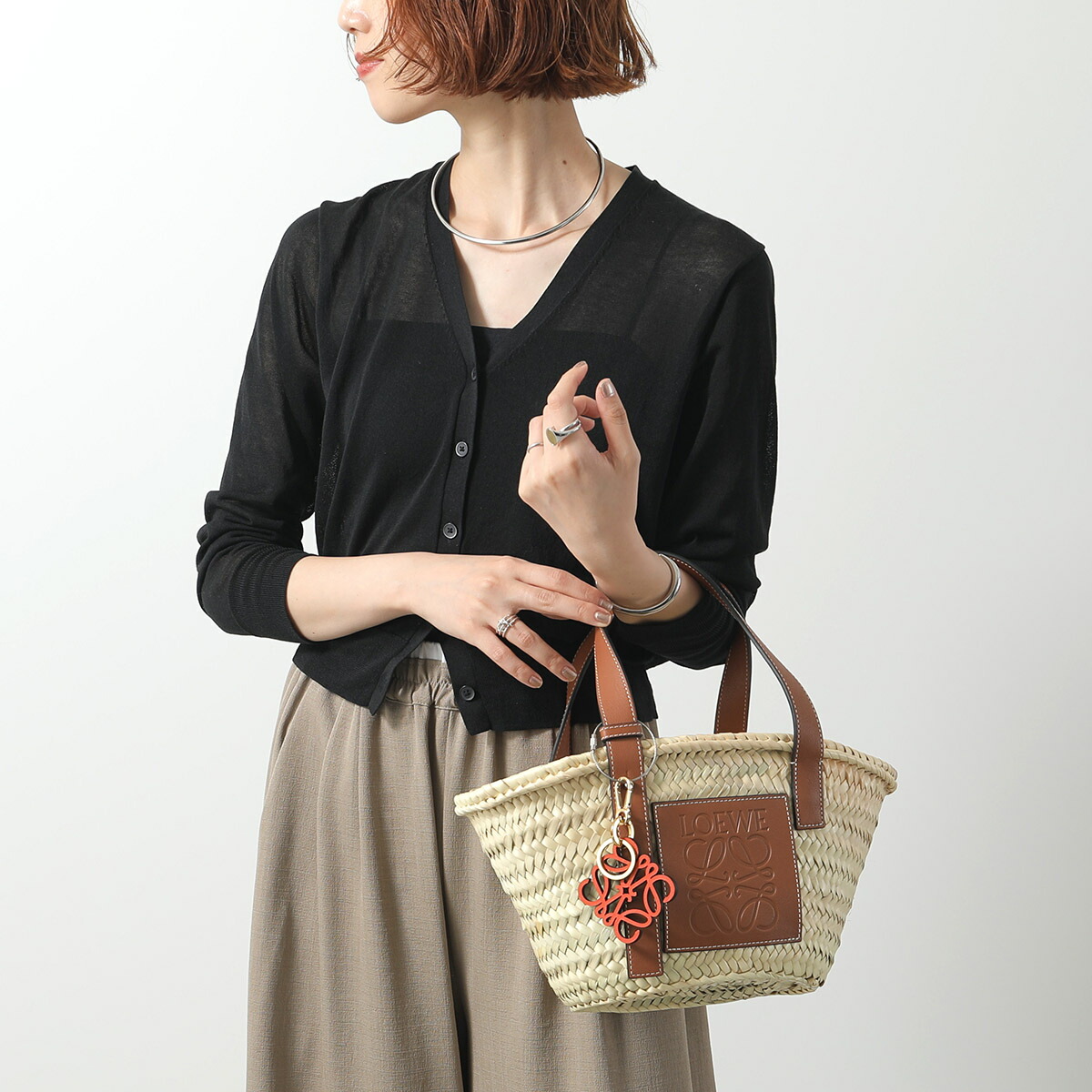 楽天市場】LOEWE ロエベ キーリング ANAGRAM CHARM アナグラム