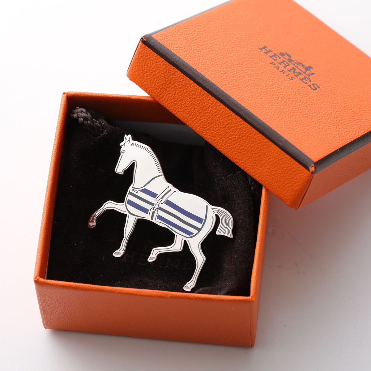 楽天市場】HERMES エルメス スカーフリング シュヴァル Cheval 603723S