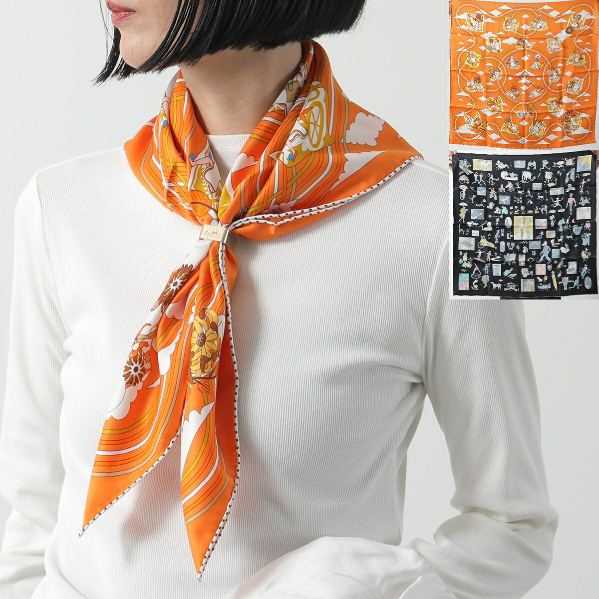 楽天市場】HERMES エルメス スカーフ 70×70 CARRE VINTAGE カレ70