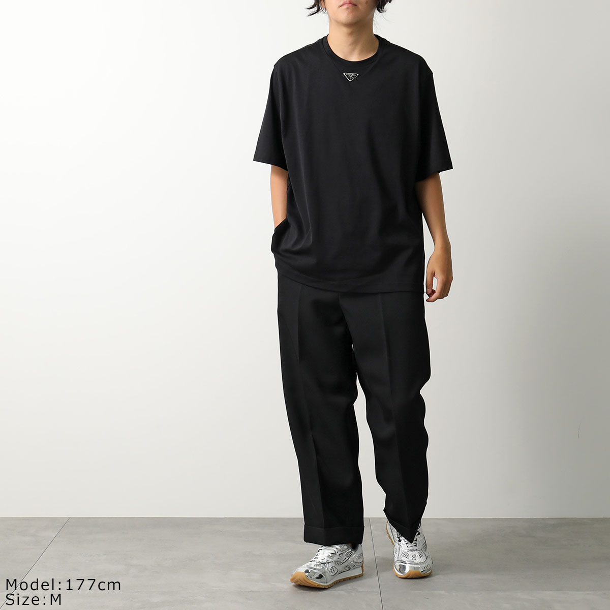 楽天市場】PRADA プラダ Tシャツ UJN861 240 メンズ 半袖 カットソー