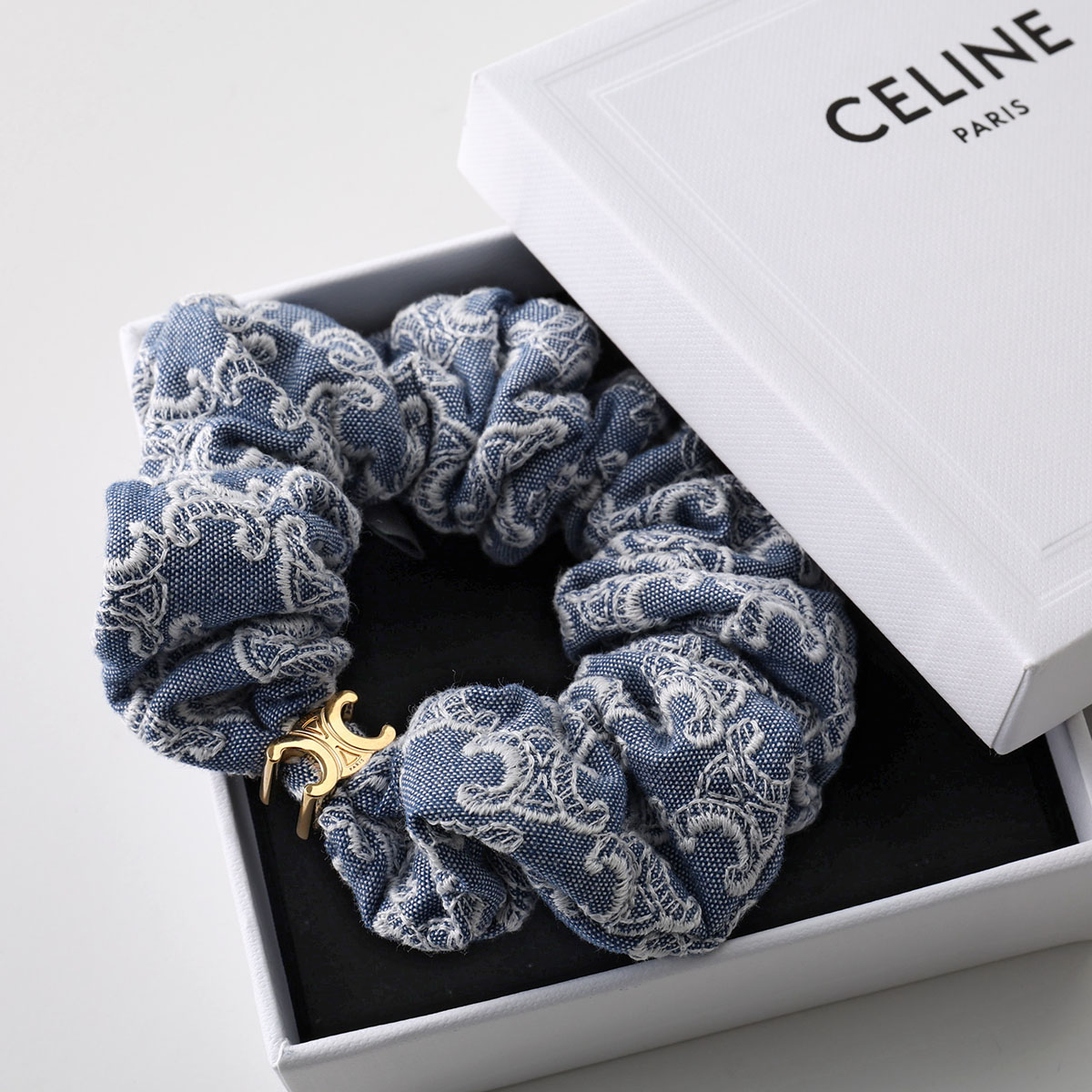 楽天市場】CELINE セリーヌ シュシュ Monogram Scrunchy 461LF2BCP