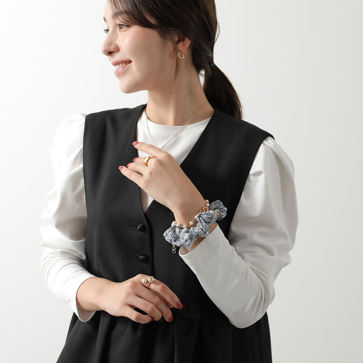 楽天市場】CELINE セリーヌ シュシュ Monogram Scrunchy 461LF2BCP